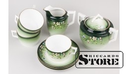 Сервиз чайный, фарфор, Рига, Фабрика М.С Кузнецова, 1937-1940 год CSA168