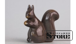 Статуэтка белочка, фарфор, Рига, Рижский фарфоровый завод, 80е годы