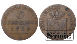Germany 3 Pfenninge 1839