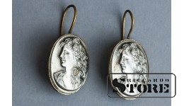 Серьги с изображением женщины, СССР