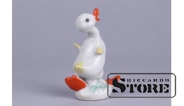 Статуэтка, Утенок , фарфор, Рига , Рижская фарфоровая фабрика, 80 - е годы , 8,5 см