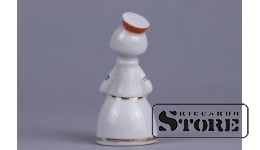 Статуэтка, Девочка из ансамбля с флейтой, фарфор, Рига, Рижская фарфоровая фабрика, автор модели - Левон Агаджанян, 60-е годы , 6.5 см