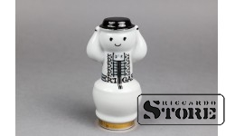 Статуэтка снеговик ,фарфор ,Рига ,Рижский фарфоровая фабрика , 70-е годы , 9,2 см