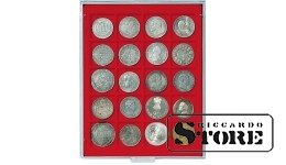 Raudonas veliūrinis dėklas 2120E (Ø47 mm)
