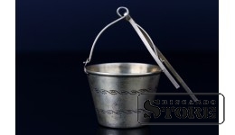 Серебряное  ситечко для чая, 875 проба, 23 г ,  СССР