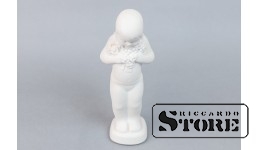 Статуэтка, Девочка с цветами, фарфор, Рига , Рижская фарфоровая фабрика, автор модели - Вера Вейса, 70-е годы, 16 cm, CSA957