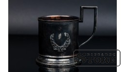 СЕРЕБРЯНЫЙ ПОДСТАКАННИК 97 г 875 проба , Латвия
