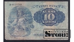 Estonia, 10 Krooni, 1937, F