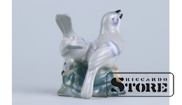 Статуэтка, Птички , фарфор, Рига , Рижская фарфоровая фабрика, 50-е годы , 7,5см