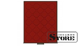 RAUCHGLAS Numismatic Box with 20 Round Slots for Coin Capsules with an Outer Diameter of 44 mm