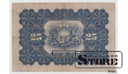 БАНКНОТА, 25 Лат 1928 год - A436205