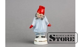 Статуэтка Малыш, фарфор, Рига, Рижский фарфоровый завод, автор Римма Панцеховская, 1956 год, высота 9,5см