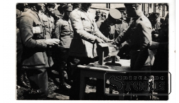Старинная открытка "Латвийские солдаты" CSA349