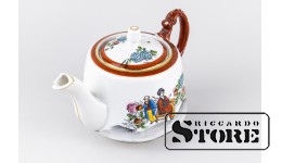 Фарфор , Чайник - Восточный мотив , фабрика М.С. Кузнецова, Рига , 30-е годы
