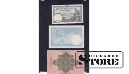 set of 3 banknotes 1910, 1940