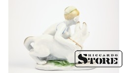 Porcelāna figūriņa. Jaunais robežsargs ar suni. Leņingradas porcelāna fabrika