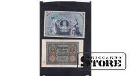 Germany 100 Mark 1908, 1920 set of 2 banknotes