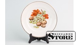Блюдце, фарфор, Рига, Рижский фарфоро-фаянсовый завод, 50е годы, 2 сорт