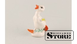 Статуэтка, Утенок , фарфор, Рига , Рижская фарфоровая фабрика, 80 - е годы , 8,5 см