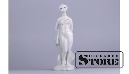 Статуэтка,Пляжница, Рига, Рижская фарфоровая фабрика, автор модели - Э.Эллера, 50-е годы, 25 см