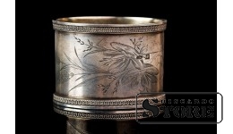 Кольцо для салфеток, серебро, 84 проба, Российская Империя
