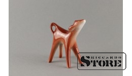 Figūriņa, Teliņš, porcelāns, Rīga, Rīgas porcelāna fabrika, 1960tie gadi, 4,5 cm