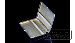 Серебряный портсигар, 875 проба, 195 г,  СССР