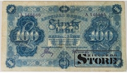 Latvia , 100 latu 1925 F, A 146666