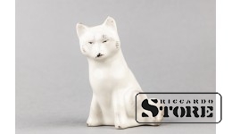 Статуэтка, Полярная Лиса , фарфор, Рига , Рижская фарфоровая фабрика, 50-е годы , 6.5 см.