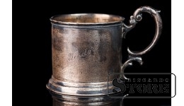 Подстаканник с памятной надписью, серебро, 875 проба, Латвия, 1936 год, 77 гр. CSA1099