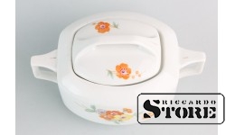 Сахарница, фарфор, Рига, фабрика Кузнецова, 1937 год