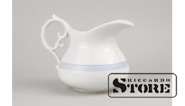 Молочник, фарфор, Рига, Завод М.С.Кузнецова, 1864-1887 год , 10 cm , CSA371