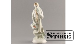 Статуэтка, Байбиня, Желтая коса, фарфор, Рига, Рижская фарфоровая фабрика, автор модели - Римма Панцеховская, 1954 г., 21.5 см
