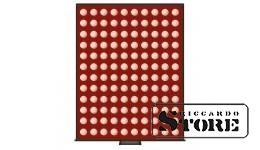 RAUCHGLAS Numismatic Box with 120 Round Slots for Coins up to 16.5 mm in Diameter