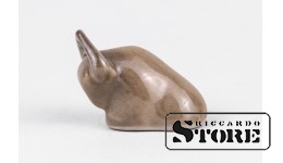 Статуэтка, Бычок, фарфор, Рига , Рижская фарфоровая фабрика, 70-е годы , 3 СМ