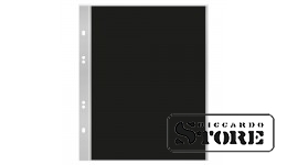 Coin pages for the Multi Collect system, with 1 pocket (185 x 250 mm), transparent with black inserts, set of 10 pages.