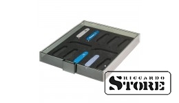 Kogumiskastid/eksponeerimiskastid LINDNER 12 Šveices tasku nuga VICTORINOX * "Cadet" mudel, pikkus 84 mm (kokkupanduna).
