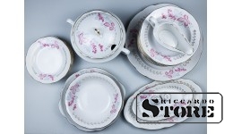 Сервиз столовый "Волна", фарфор, Рига, Рижский фарфоровый завод, 70-е годы, первый сорт CSA509