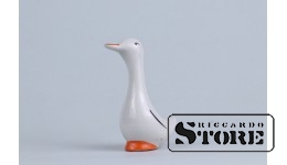 Статуэтка, Уточка, фарфор, Рига , Рижская фарфоровая фабрика, 70-е годы , 7,5 см.
