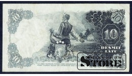 БАНКНОТА , ЛАТВИЯ , 10 ЛАТ 1938 - AH 158962