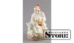 Статуэтка, Фарфор,  Иван Царевич с лягушкой , Минск , 60-е годы, 14,5 см