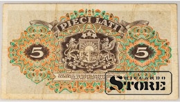Latvia 5 Latu 1940 VF C115248