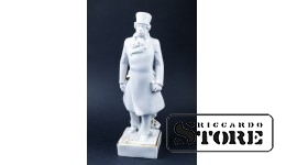 Статуэтка , Пушкин на прогулке , Ленинградский фарфоровый завод (ЛФЗ) , 32см