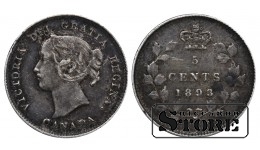 Canada 5 Cents 1893