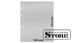 Numismatic sheets for the Multi Collect system with one pocket (190 mm x 253 mm), transparent, pack of 10 sheets.