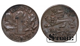 Эстония, 1 сент, 1929. год, бронза