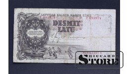 BANKNOTE , LATVIA, 10 LATI 1937 GADS - T093974