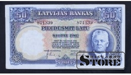 LATVIA , 50 LATI 1934 GADS - 871339