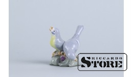 Статуэтка, Птички , фарфор, Рига , Рижская фарфоровая фабрика, 50-е годы , 7,5см