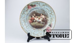 ФАРФОР, ДЕКОРАТИВНАЯ ТАРЕЛКА , РИГА, РИЖСКАЯ ФАРФОРОВАЯ ФАБРИКА, Ø 24 CM